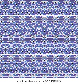 Vector angular colorful pattern. Abstract Triangle pattern. Ethnic collection, aztec stile, tribal art, can be used for wallpaper, cover fills, web page background, surface textures.
