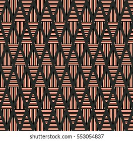 Vector angular colorful pattern. Abstract Triangle pattern. Ethnic collection, aztec stile, tribal art, can be used for wallpaper, cover fills, web page background, surface textures.
