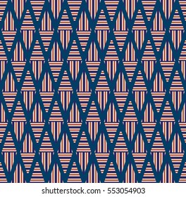 Vector angular colorful pattern. Abstract Triangle pattern. Ethnic collection, aztec stile, tribal art, can be used for wallpaper, cover fills, web page background, surface textures.
