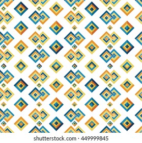 Vector angular colorful pattern. Ethnic collection, aztec stile, tribal art, can be used for wallpaper, cover fills, web page background, surface textures.