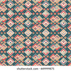 Vector angular colorful pattern. Ethnic collection, aztec stile, tribal art, can be used for wallpaper, cover fills, web page background, surface textures.