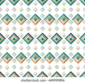 Vector angular colorful pattern. Ethnic collection, aztec stile, tribal art, can be used for wallpaper, cover fills, web page background, surface textures.