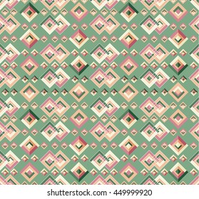 Vector angular colorful pattern. Ethnic collection, aztec stile, tribal art, can be used for wallpaper, cover fills, web page background, surface textures.