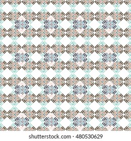 Vector angular colorful pattern. Ethnic collection, aztec stile, tribal art, can be used for wallpaper, cover fills, web page background, surface textures.