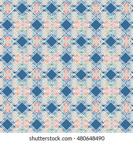 Vector angular colorful pattern. Ethnic collection, aztec stile, tribal art, can be used for wallpaper, cover fills, web page background, surface textures.