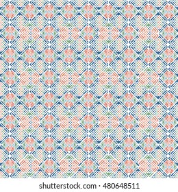 Vector angular colorful pattern. Ethnic collection, aztec stile, tribal art, can be used for wallpaper, cover fills, web page background, surface textures.
