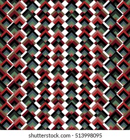 Vector angular colorful pattern. Ethnic collection, aztec stile, tribal art, can be used for wallpaper, cover fills, web page background, surface textures.