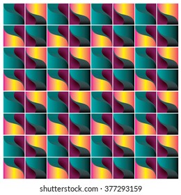 vector angular curve colorful pattern