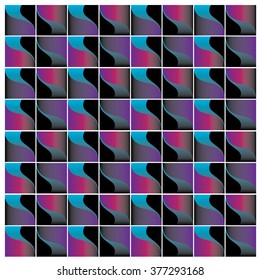 vector angular curve colorful pattern