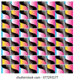 vector angular curve colorful pattern