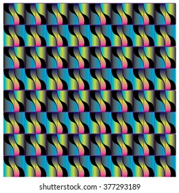 vector angular curve colorful pattern