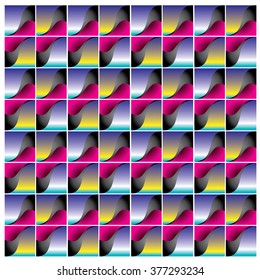 vector angular curve colorful pattern