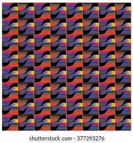 vector angular curve colorful pattern