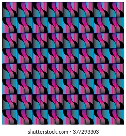 vector angular curve colorful pattern