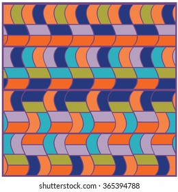 vector angular flag and colorful wave pattern 