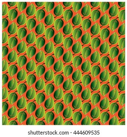 Vector angular leaves background and pattern design and illustration