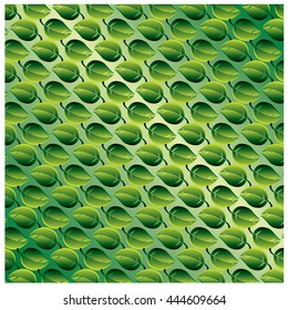 Vector angular leaves background and pattern design and illustration