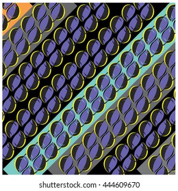 Vector angular leaves background and pattern design and illustration