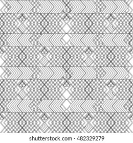 Vector angular  pattern. Ethnic collection, aztec stile, tribal art, can be used for wallpaper, cover fills, web page background, surface textures.