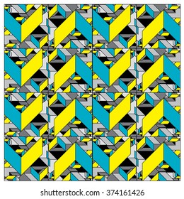 vector angular shape colorful pattern background