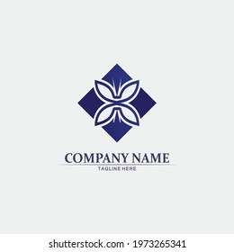 Vector animal  Butterfly conceptual simple, colorful icon. Logo. Vector illustration

