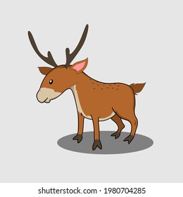 vector animal of a deer