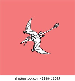diseño de aves de dinosaurio de animales vectoriales