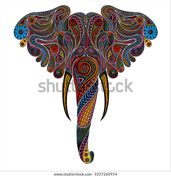 14 Elephant Head Zentagle Images, Stock Photos & Vectors | Shutterstock