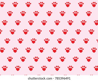 vector of animal footprint patterns