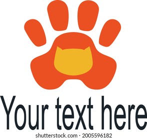 vector of animal footprints, can be used as a brand or logo