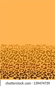 Vector animal fur horizontal seamless pattern