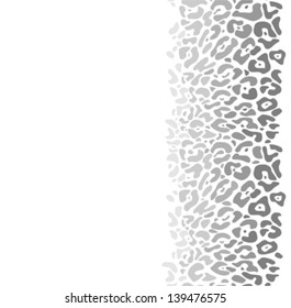 Vector animal fur vertical seamless pattern