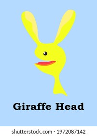 Vector animal with giraffe head. Unique vectors can be used for posters, templates, stickers, etc. EPS 10.