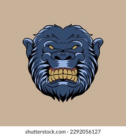 vector animal head illustration suitable for branding needs and so on