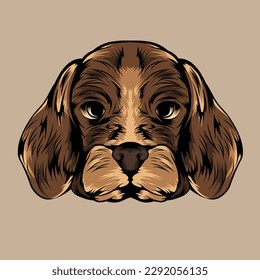 vector animal head illustration suitable for branding needs and so on