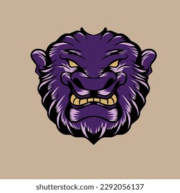 vector animal head illustration suitable for branding needs and so on