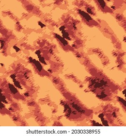 Vector Animal Leather Fabric. Leopard Dots Watercolor Repeat. Wildlife Texture. Brown Luxury Leopard Spots. Vector Animal Skin Seamless Print. Tropical Summer Paper. Watercolor Tie Dye Pattern.