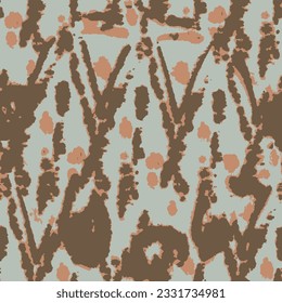 Impresión de cuero para animales vectores. Repetir la acuarela de puntos de leopardo. Tela de jungla. Marrón y moderno de puntos de chita. Textura de piel de animal vectorial sin costura. Textil de lujo de moda. Patrón de tinte de color de agua.