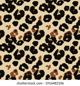 Vector Animal Leather Texture. Cheetah Dots Watercolor Repeat. Jungle Print. Brown Luxury Leopard Dots. Vector Animal Skin Seamless Textile. Tropical Modern Pattern. Watercolor Tie Dye Paint.
