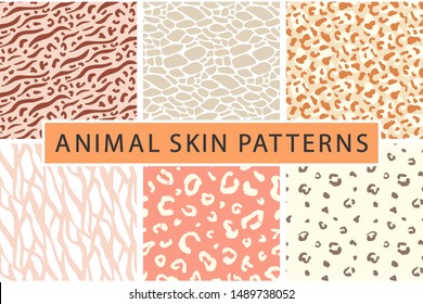Vector animal leopard skin texture print seamless pattern. Fashion abstract background. Colorful trendy textile, fabric, apparel design.