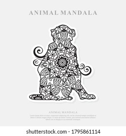 Vector Animal Mandala Stock Illustrations