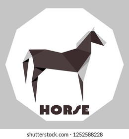 Vector Animal Origami design, you can use as a logo for also your design work. For school book and child project also for application and any kind of design work. 