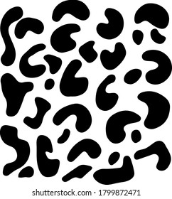 Vector animal pattern. Leopard texture