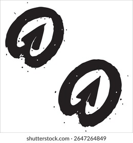 Vector animal paw print stamp: horse hooves silhouettes set	