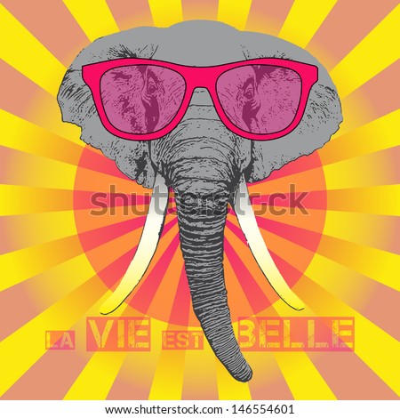 Free Free 177 Elephant With Glasses Svg SVG PNG EPS DXF File