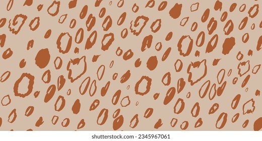 Vector animal print. Seamless leopard pattern design for fabric and textile, packaging, web and social media design
