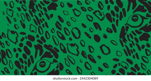 Vector animal print. Seamless leopard pattern design for fabric and textile, packaging, web and social media design
