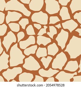 vector animal print seamless surface pattern in neutral colors.