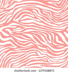 Vector animal print. Zebra ornament. Seamless pattern