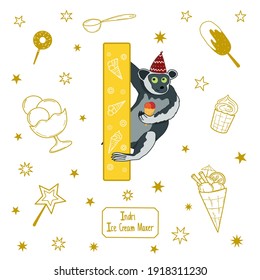 Vector animal profession alphabet for kids. ABC